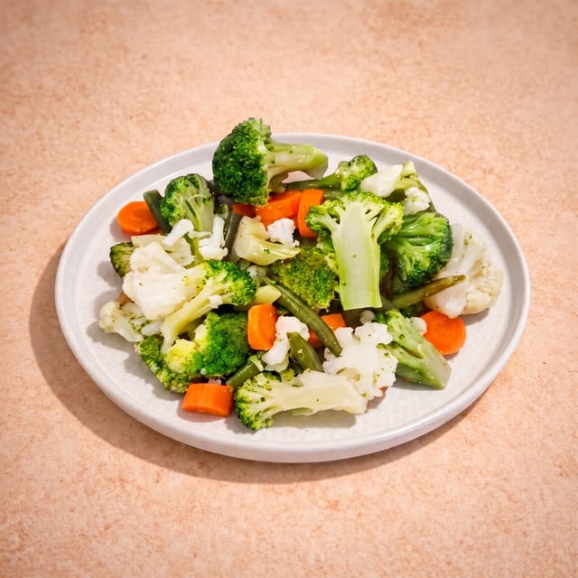 Steamed Vegetables Hot Plate.