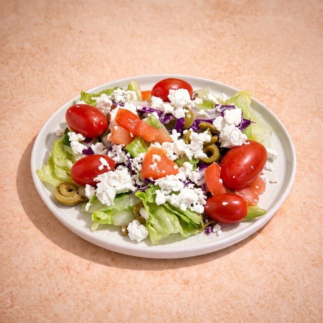 Greek Salad with Cheese.