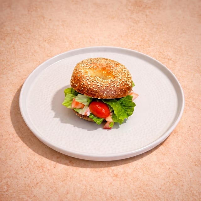 Nova Lox Salad Sandwich.