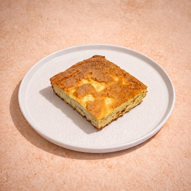 Baked Cauliflower Quiche.